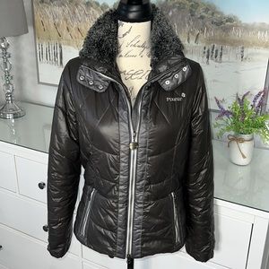 PIKEUR 🐎 Women’s Riding Jacket “SELINA PIKEUR” Fur Collar Anthracite Equestrian